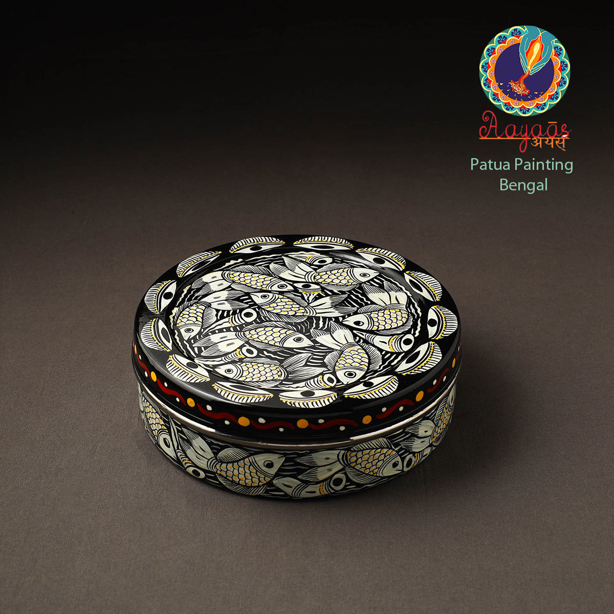  Bengal Patua Handpainted Stainless Steel Casserole