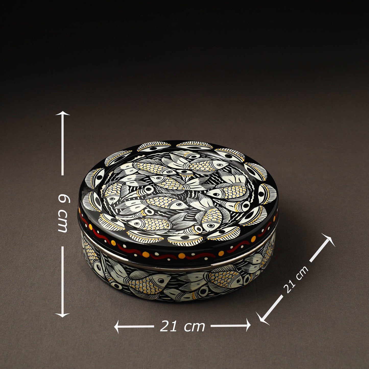  Bengal Patua Handpainted Stainless Steel Casserole