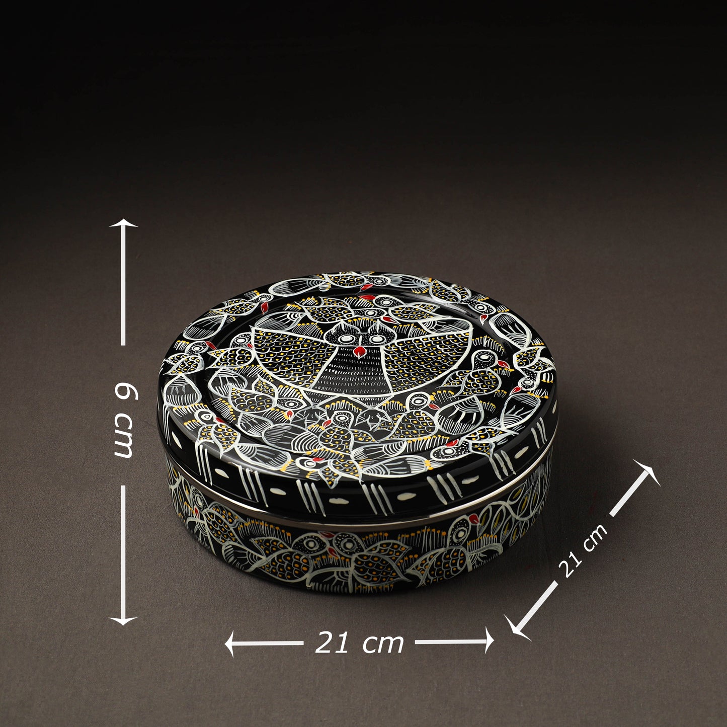  Bengal Patua Handpainted Stainless Steel Casserole