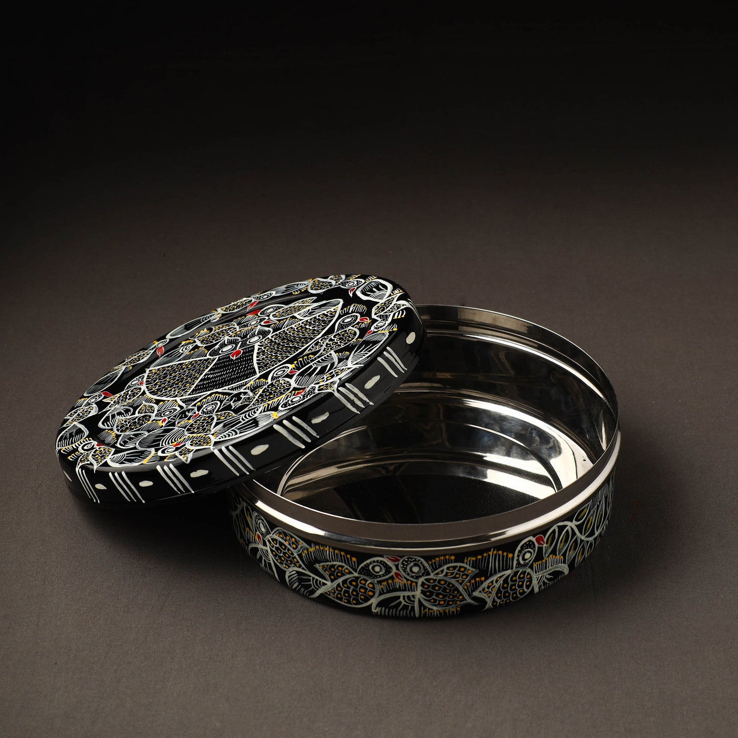  Bengal Patua Handpainted Stainless Steel Casserole