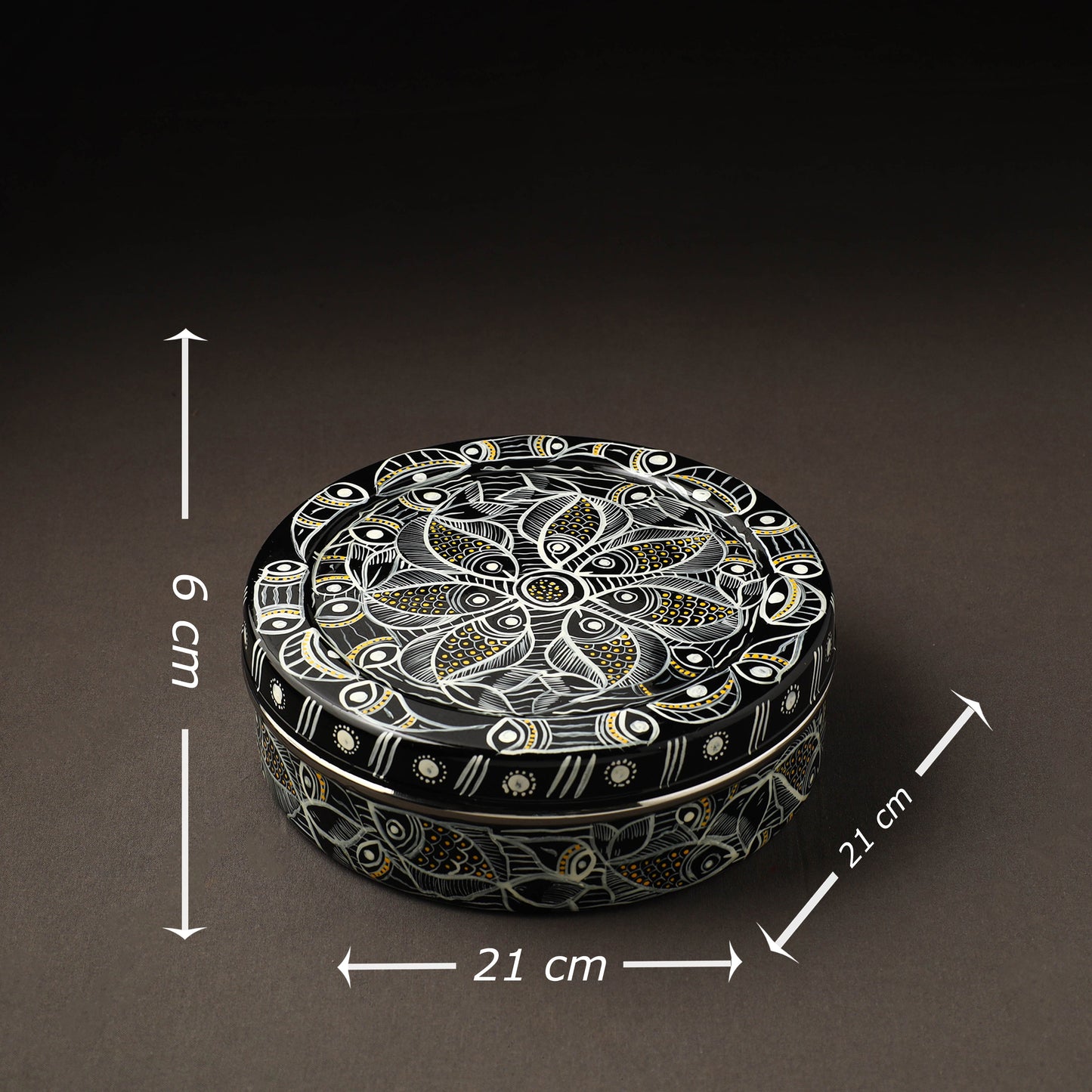  Bengal Patua Handpainted Stainless Steel Casserole