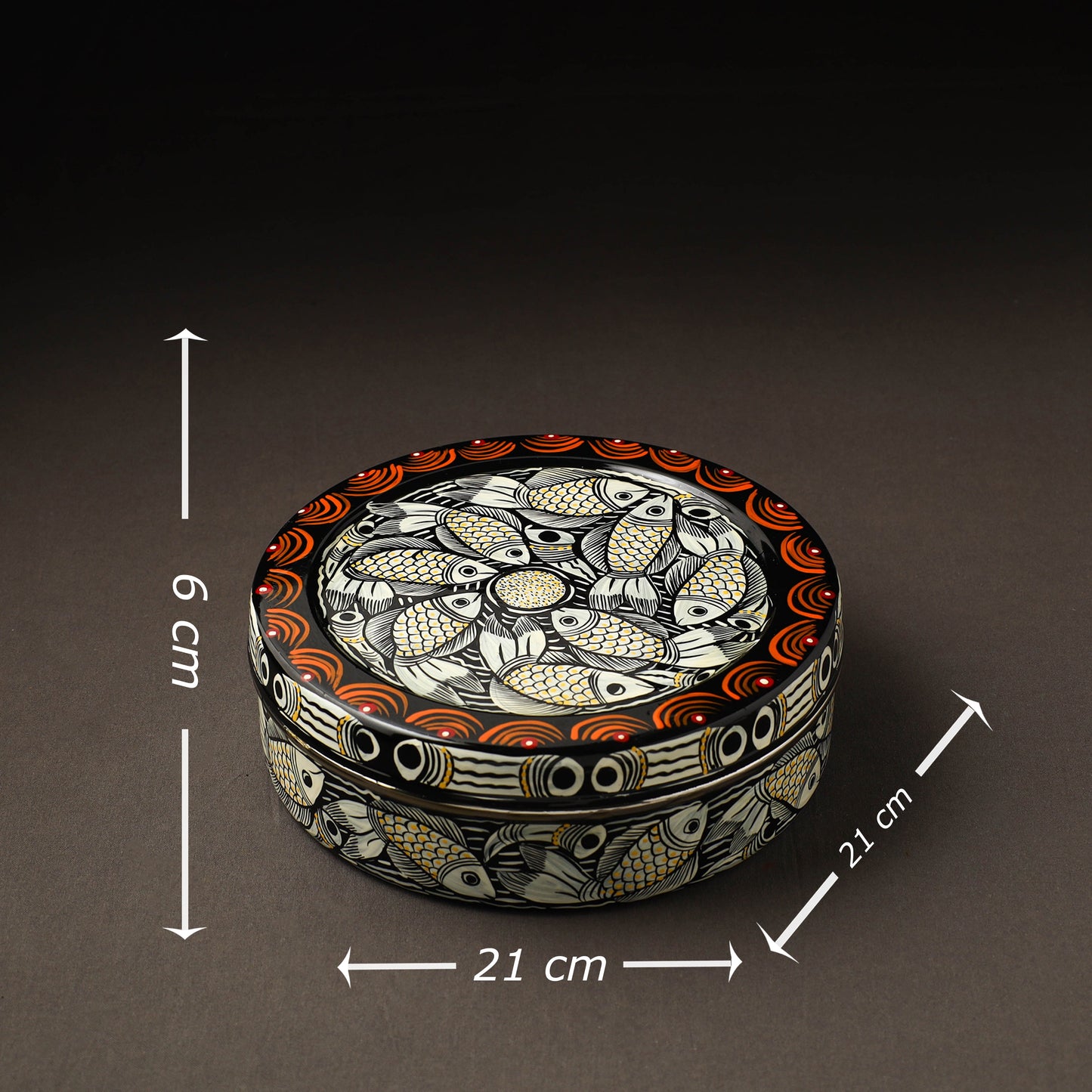  Bengal Patua Handpainted Stainless Steel Casserole