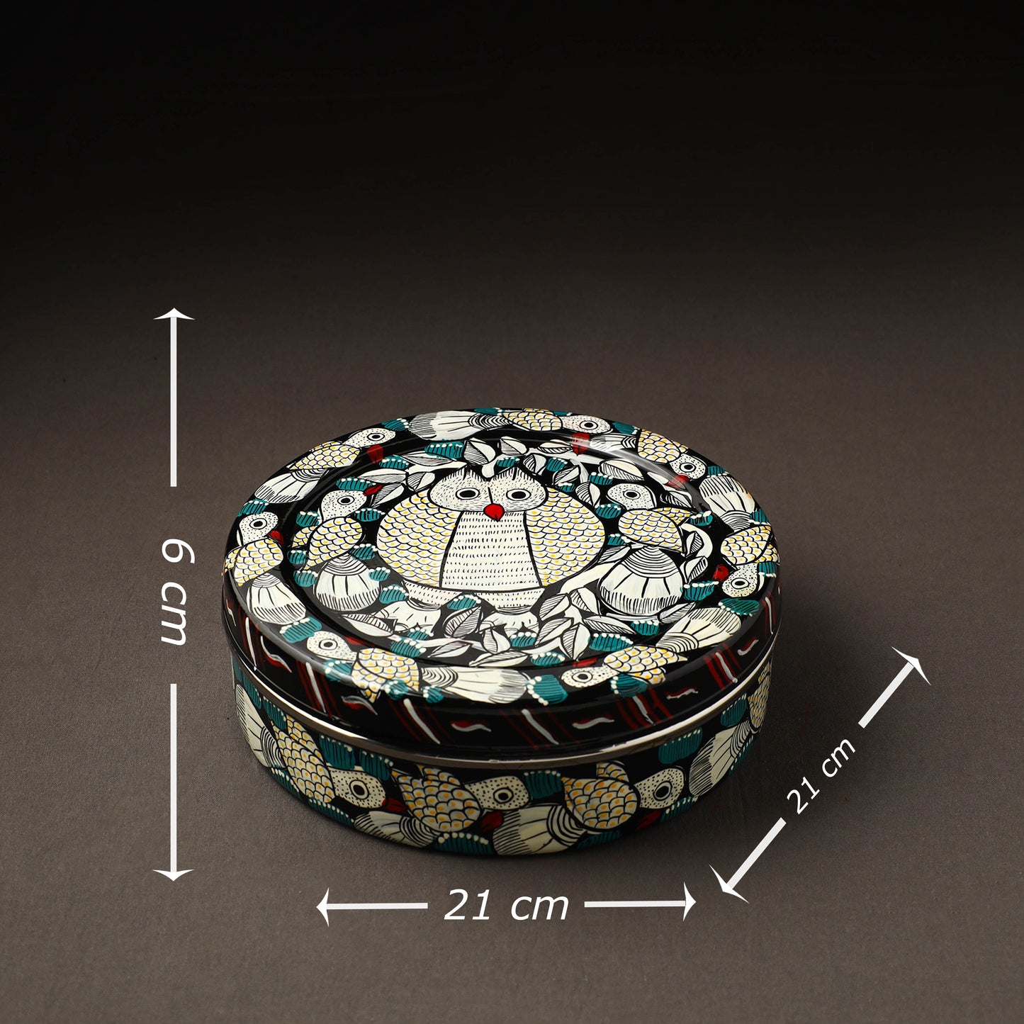  Bengal Patua Handpainted Stainless Steel Casserole