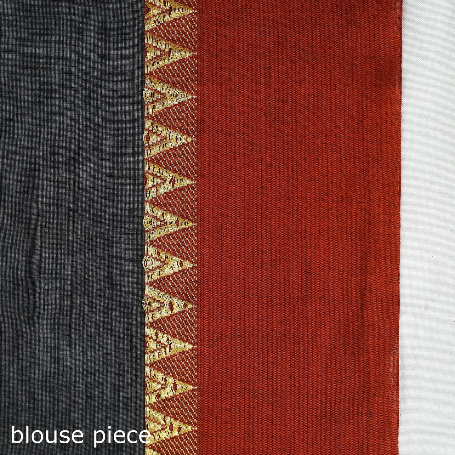 Buy Black Bengal Woven Border Handloom Cotton Saree