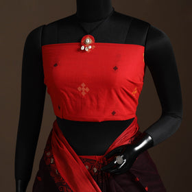 Black Bengali Tant Saree with Matching Jewellery & Blouse