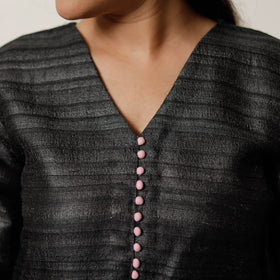 Buy Pure Desi Tussar Silk Long Kurta for Women