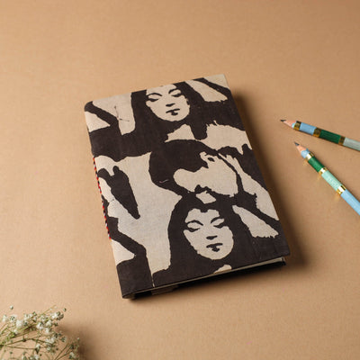 Bindaas Fabric Cover Handmade Paper Notebook 