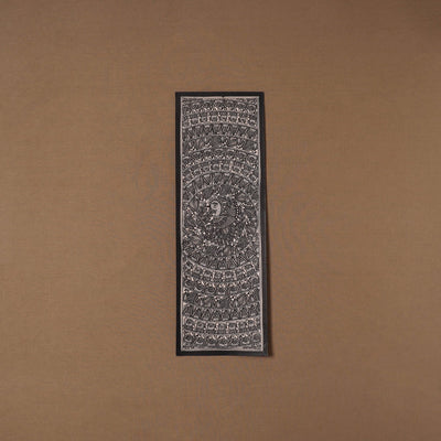 Handpainted madhubani painting by hira devi (22 x 7 in) 36