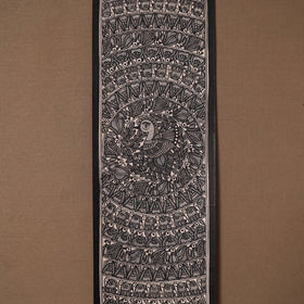 Handpainted madhubani painting by hira devi (22 x 7 in) 36