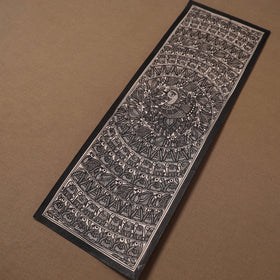 Handpainted madhubani painting by hira devi (22 x 7 in) 36