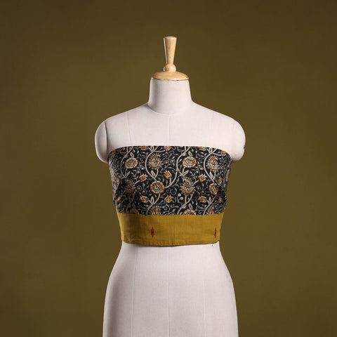 Block print cotton ajrakh blouse piece 12 - handcrafted