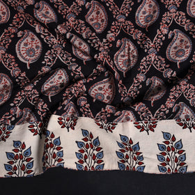 Block print cotton ajrakh blouse piece 19 - handcrafted