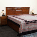 Buy Multicolor Block Print Cotton Bagh Double Bed Sheet Online
