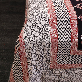 Buy Multicolor Block Print Cotton Bagh Double Bed Sheet Online