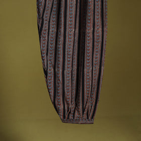 Black - cotton natural dyed afghani salwar 12 - handcrafted