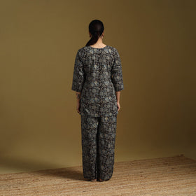 Cotton natural dyed co-ord set 08 - handcrafted