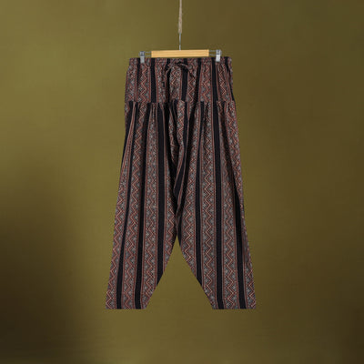 Black - cotton natural dyed salwar 10 - handcrafted