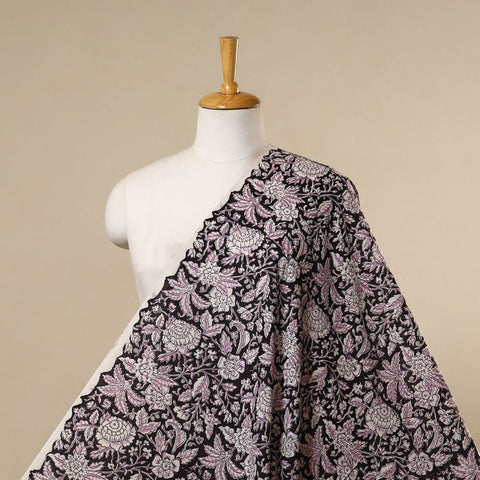 Black - cotton sanganeri fabric 16 - handcrafted