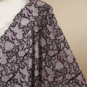 Black - cotton sanganeri fabric 16 - handcrafted