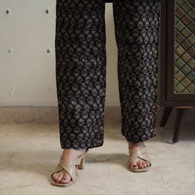 Black - printed cotton co-ord set 05 - handcrafted