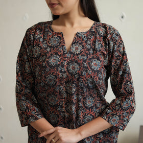 Black - printed cotton co-ord set 08 - handcrafted