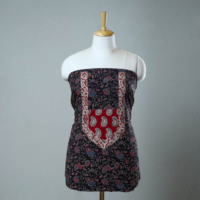  Block Print Cotton Ajrakh Kurta Material 