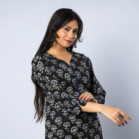 Buy Bagru Block Printed Cotton Long Kurta for Women