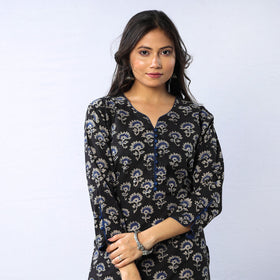 Buy Bagru Block Printed Cotton Long Kurta for Women