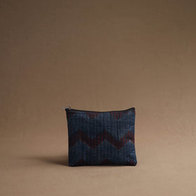 Black - blue - handmade cotton multipurpose utility pouches