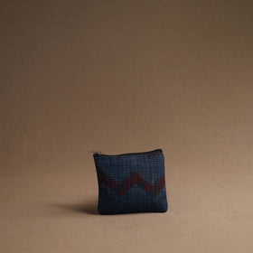 Black - blue - handmade cotton multipurpose utility pouches