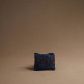 Black - blue - handmade cotton multipurpose utility pouches