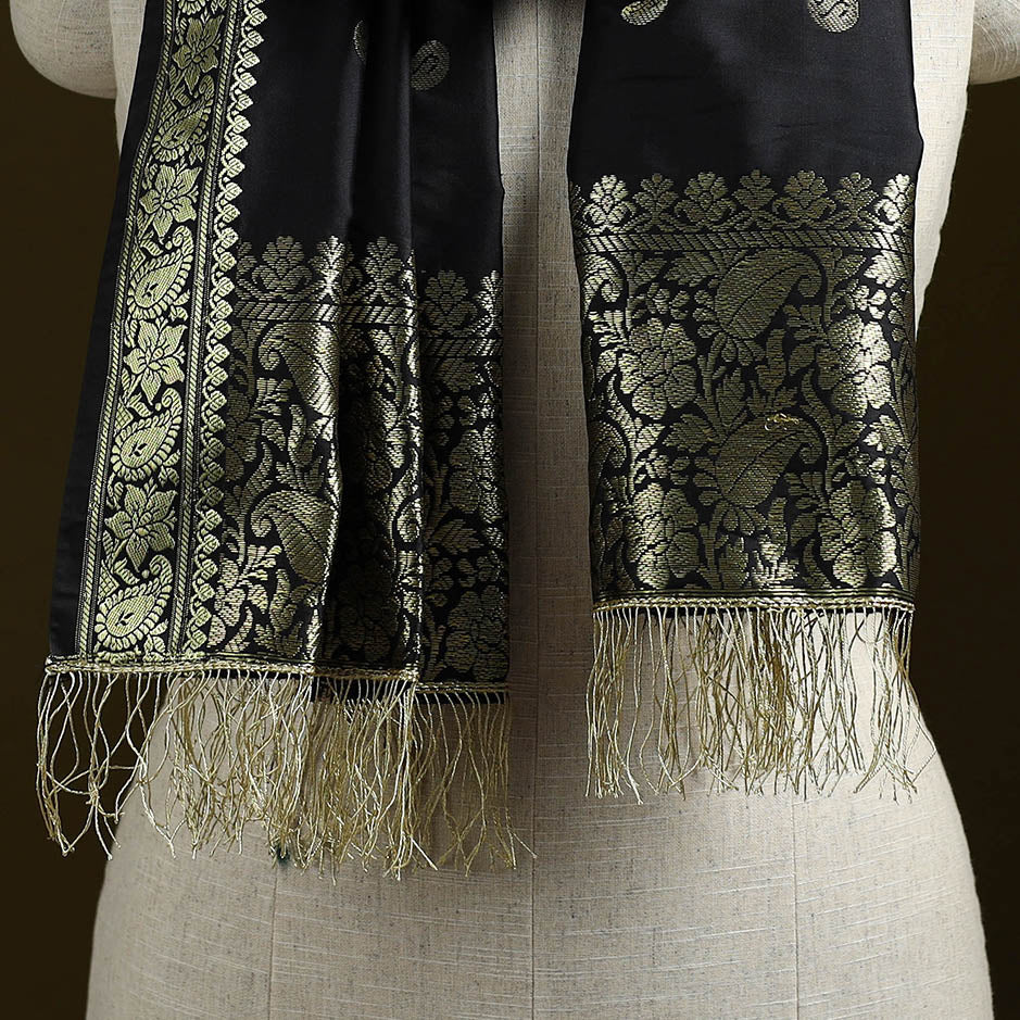 Brocade handloom semi silk nakshi buti banarasi stole