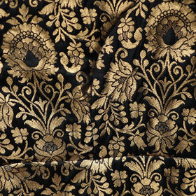 Black - brocade silk banarasi stitched blouse 05