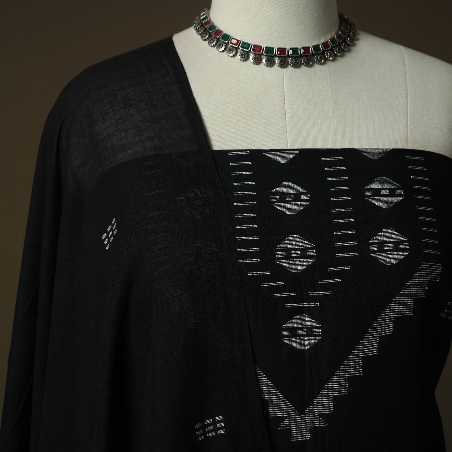 Burdwan jamdani handloom cotton 2pc unstitched dress