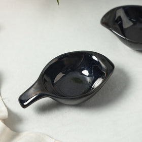  Black Ceramic Dip Bowls