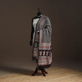 Chanderi silk bagh natural dyed dupatta with zari border 27