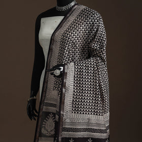 Chanderi silk bagh natural dyed dupatta with zari border 29