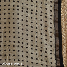 Chanderi silk hand bagru saree with zari border 08