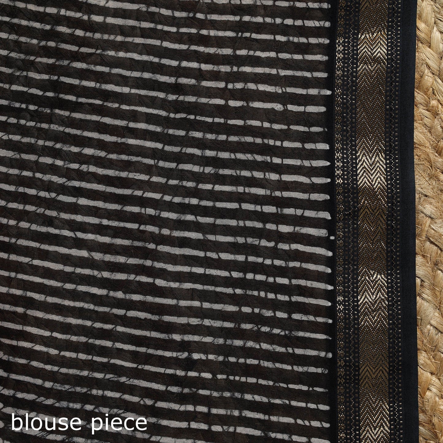 Chanderi silk hand batik saree 07 - handcrafted