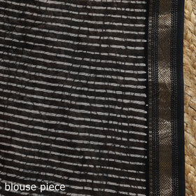 Chanderi silk hand batik saree 07 - handcrafted