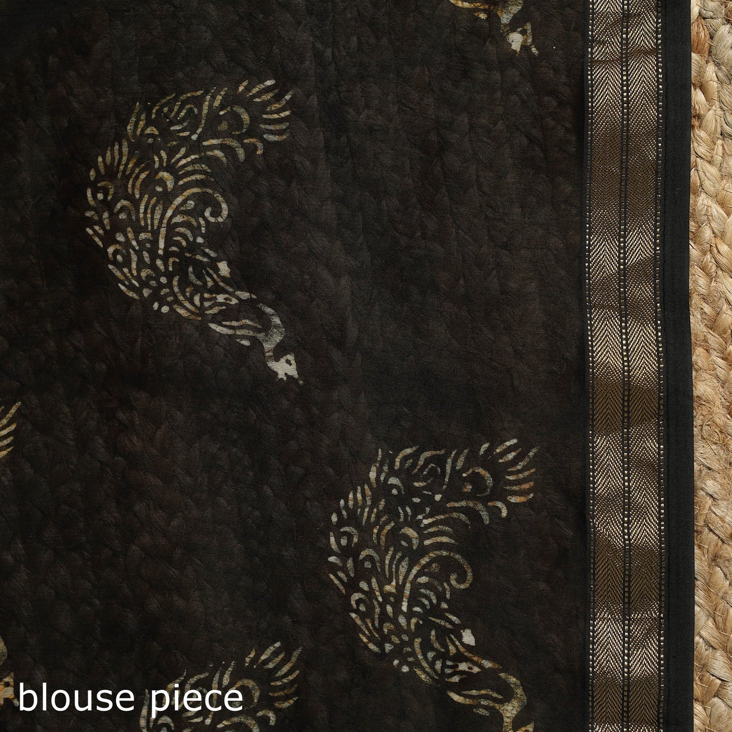 Chanderi silk hand batik saree 17 - handcrafted