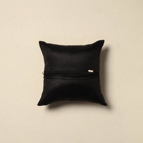 Chanderi silk hand embroidery cushion cover 13 - handcrafted