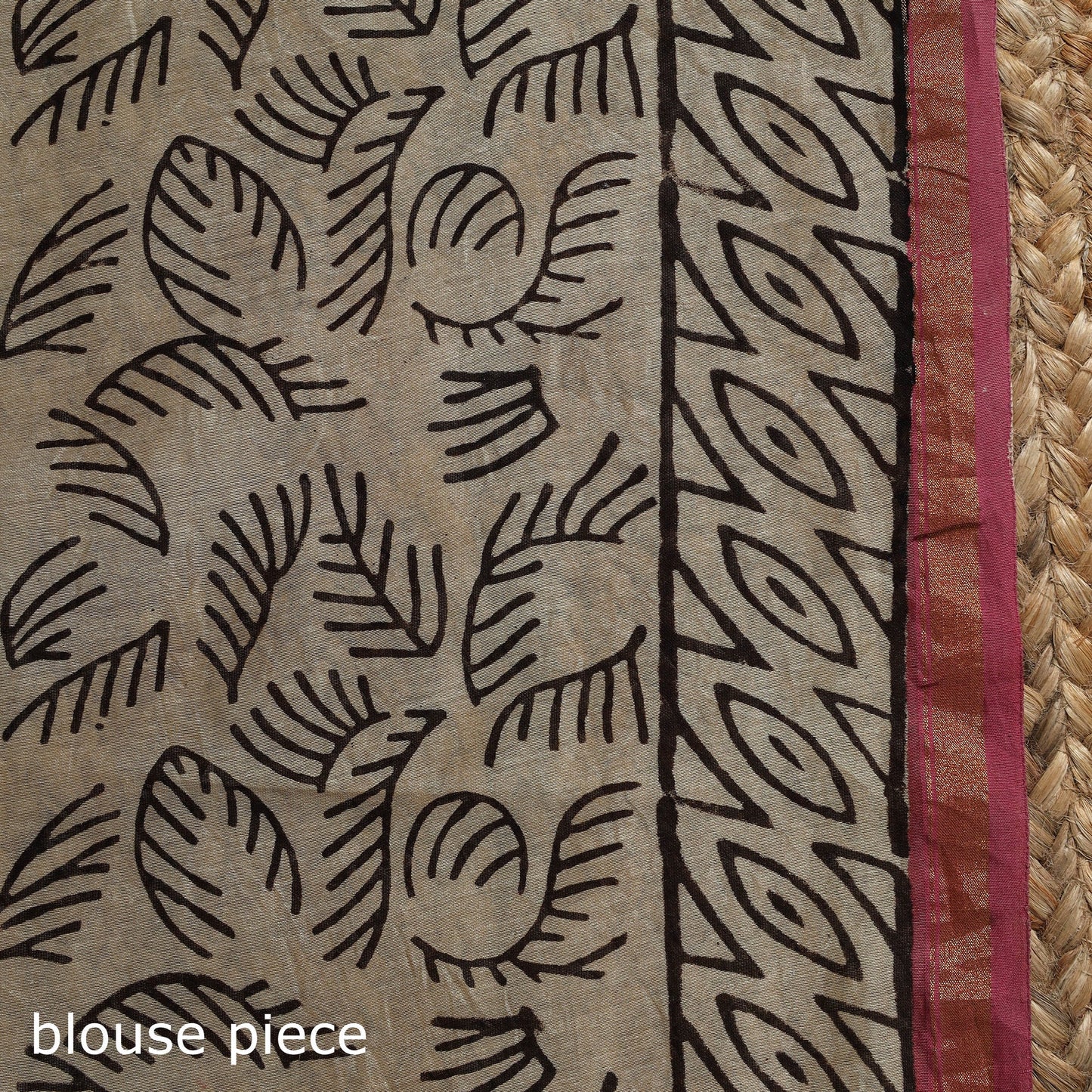 Chanderi silk hand sanganeri saree with zari border 06