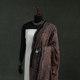 Chanderi silk kutch hand block print natural dyed handloom