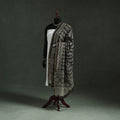 Black - chanderi silk kutch hand block print natural dyed
