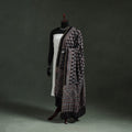 Black - chanderi silk kutch hand block print natural dyed