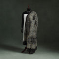 Black - chanderi silk kutch hand block print natural dyed