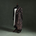 Black - chanderi silk kutch hand block print natural dyed