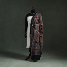 Chanderi silk kutch hand block print natural dyed handloom
