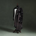 Black - chanderi silk kutch hand block print natural dyed